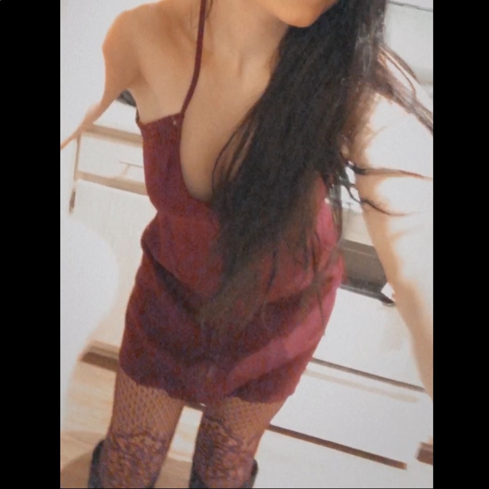Free people lace cut out dress